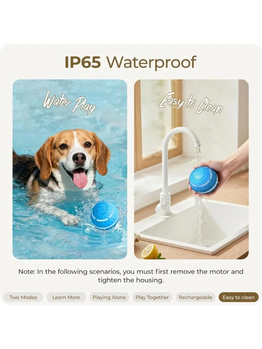 Interactive Automatic Dog Balls with LED Lights - Fun Toy for All Dog Sizes